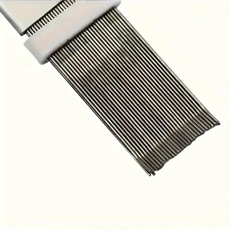 1Pc Stainless Steel Fin Comb Brush Straightener Cleaner Evaporator For Air Conditioner Blade Cooling Effective Cleaning Tool Qme