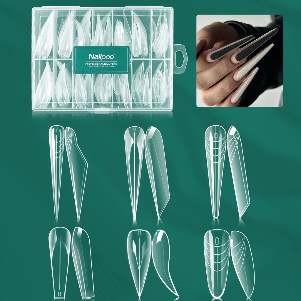 Nailpop Dual Form Molds Multiple Shapes Available Full Coverage Qme