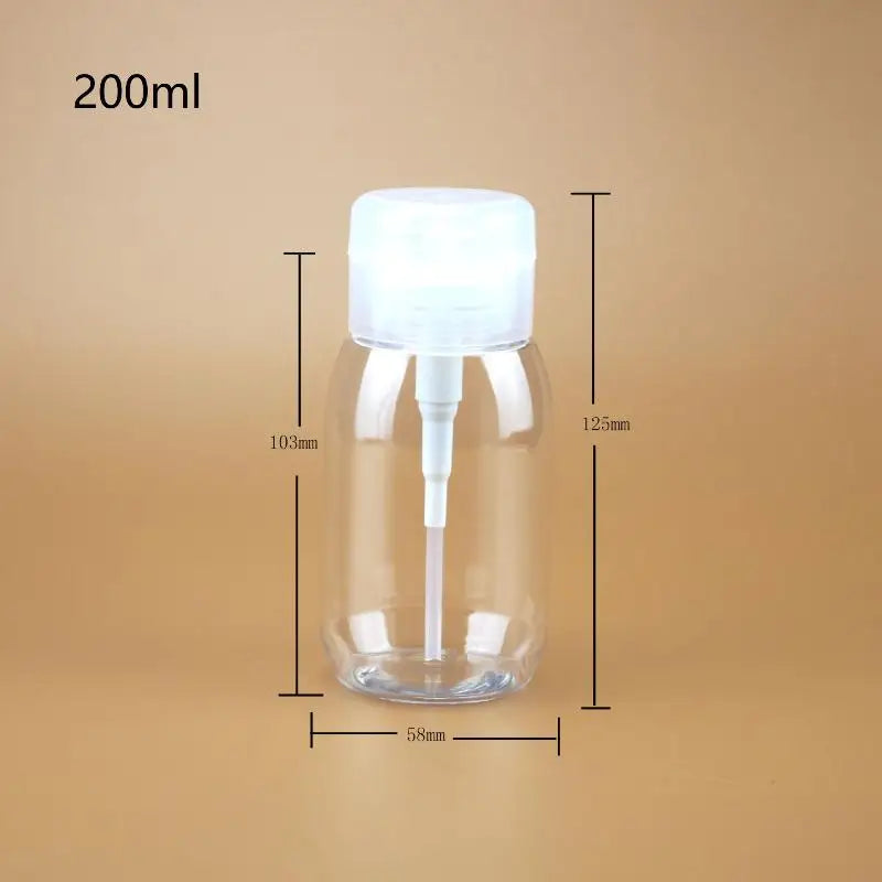 200 300 Refillable Push-type Dispenser Bottles Empty Pump Containers Qme 200ML