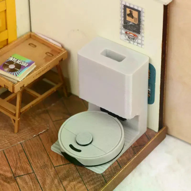 Miniature Sweeper Ornament 1 12 Dollhouse Mini Robot Vacuum Cleaner Qme