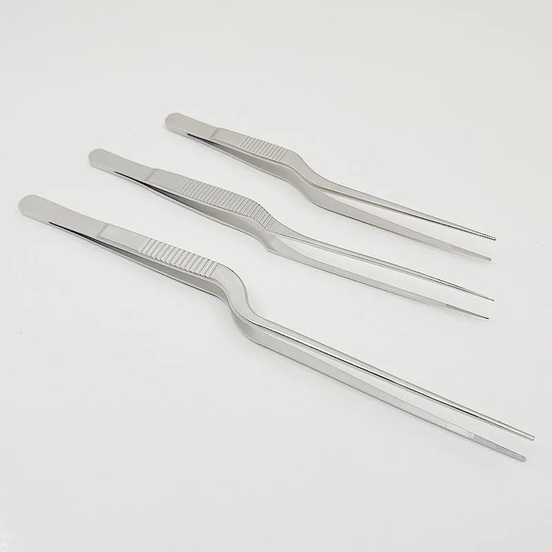 Stainless Steel Gun Forceps Cleaning Ear Nose Throat Elbow Cross Qme