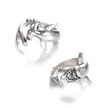 2pcs/set Vintage Shark Adjustable Finger Rings Set Simple Animal Retro gothic Great White Shark Opening Jewelry Accessories Qme A China Mainland resizable