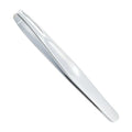 Premium Round Head Tweezers for Eyebrow & Facial Hair Removal Seamless Clips Short Hair Precision Beard Clip Qme slivery CN