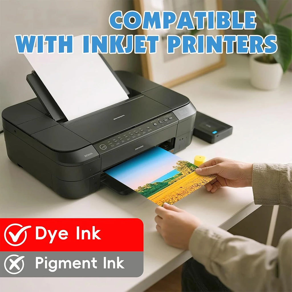A3 Double Sided Glossy Photo Paper 11.7X16.5Inches Thick 200gsm Picture Paper for Inkjet Printer Dye Ink for Calendar Menu Qme