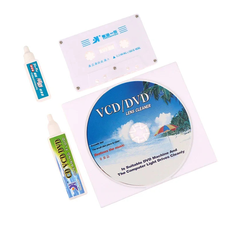 CD VCD DVD Player Lens Cleaner Audio Cassette Tape Head Demagnetizer Qme