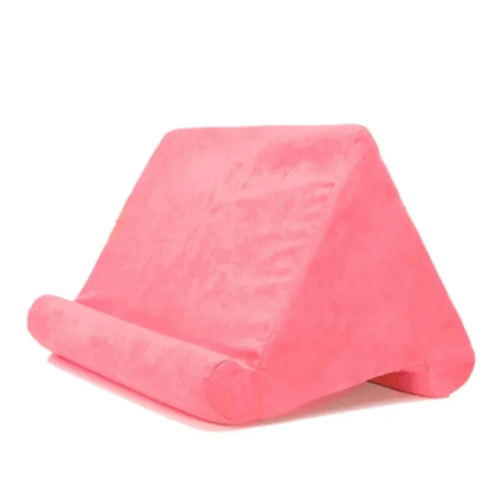 Sponge Pillow Tablet Stand Holder Pillow Pad Ultra Multi-Angle Soft Tablet Stand for Samsung Xiaomi Tablet Holder Reading Stand Qme Pink
