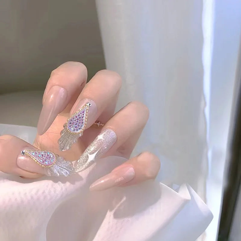 Nail Art Diamond Chain Colorful Charms Deco Ongles Accessories Metal Qme
