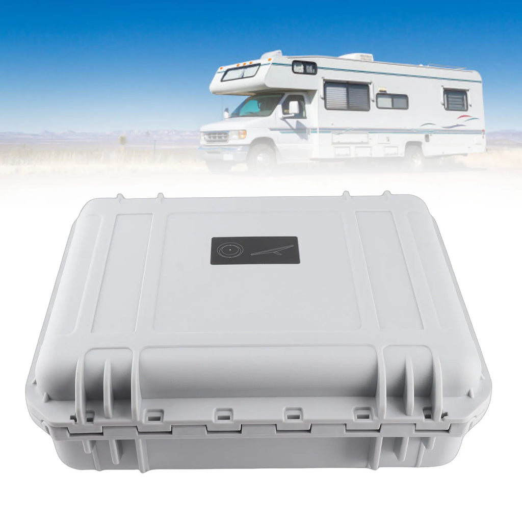 Hard Carry Case for Mini Dish Precision Cut Foam Insert IP67 Waterproofing Satellite Dish Travel Protective Case for RV Yacht Qme