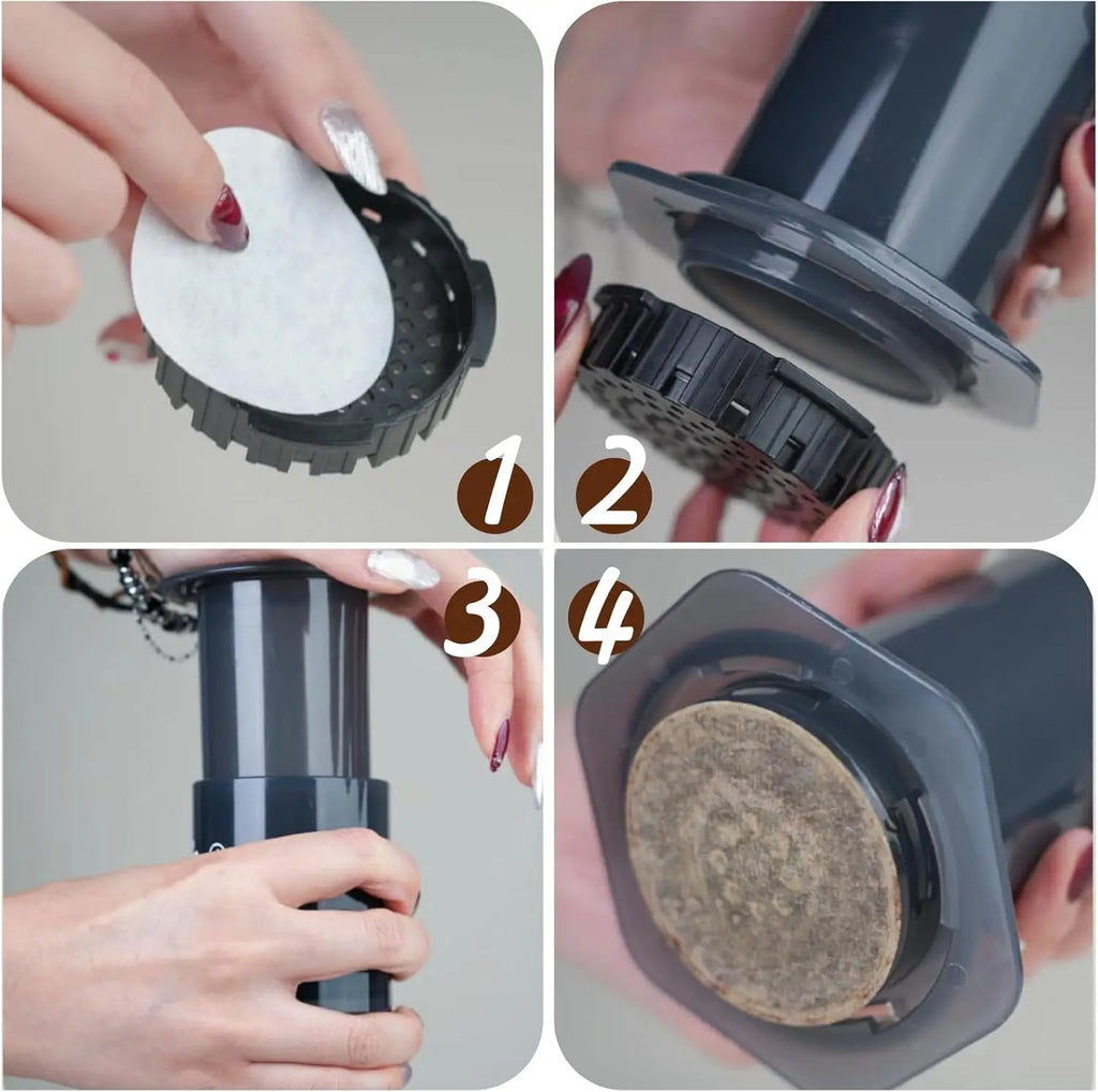 Round Coffee Filters Compatible Aeropress Maker Bialetti Moka Pot Qme