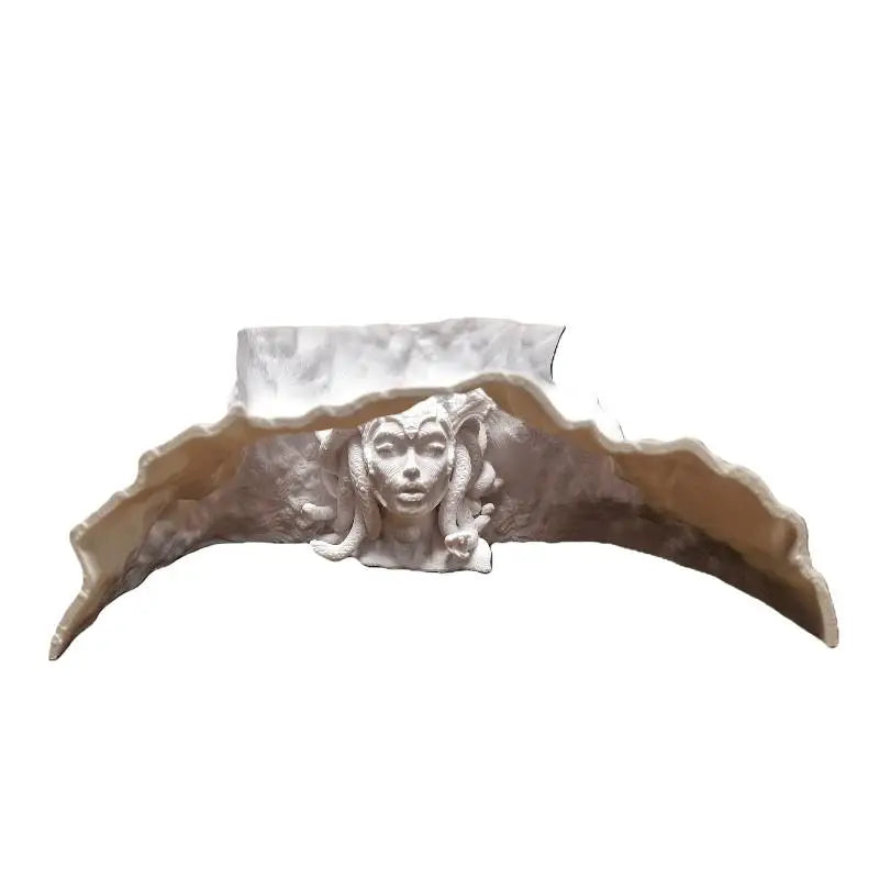 Aquarium Cave Decor Gorgon Snake Hair Themed Hiding House Breeding Qme