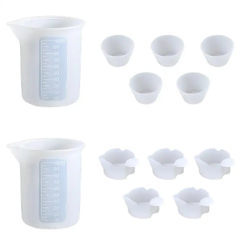 15/28PCS Glue Mixing And Dispensing Cup Epoxy DIY Mold Resin Mixing Casting Tools Kit DIY Craft Jewelry Making Qme