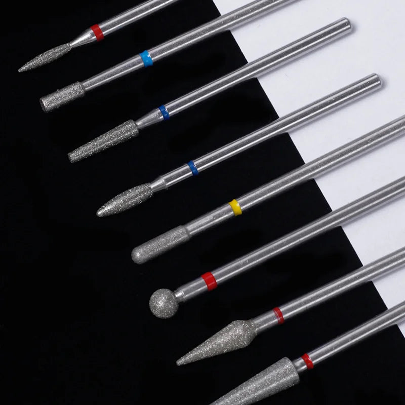 Nail Art Diamond Drill Polishing Head Sanding Acrylic Gel Remove Electric Manicure Drill Machine Replacement Gringing Heads Qme