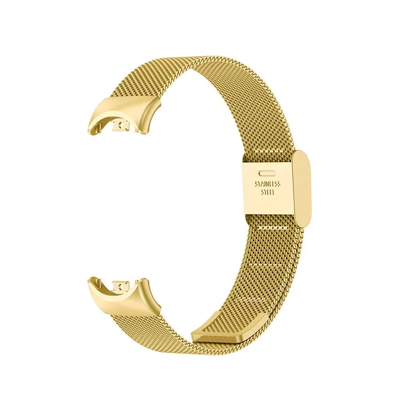 Metal Mesh Stainless Steel Strap for Xiaomi Mi Band 8 Smart Bracelet Replacement Accessories Watchband Miband 8 Smartwatch Qme G for Miband 8