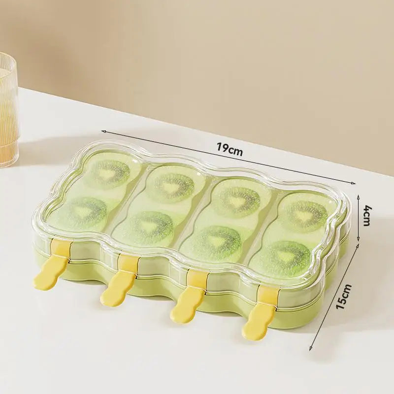 Silicone Ice Cream Molds Home Use Children Making Popsicles Cubes Qme C