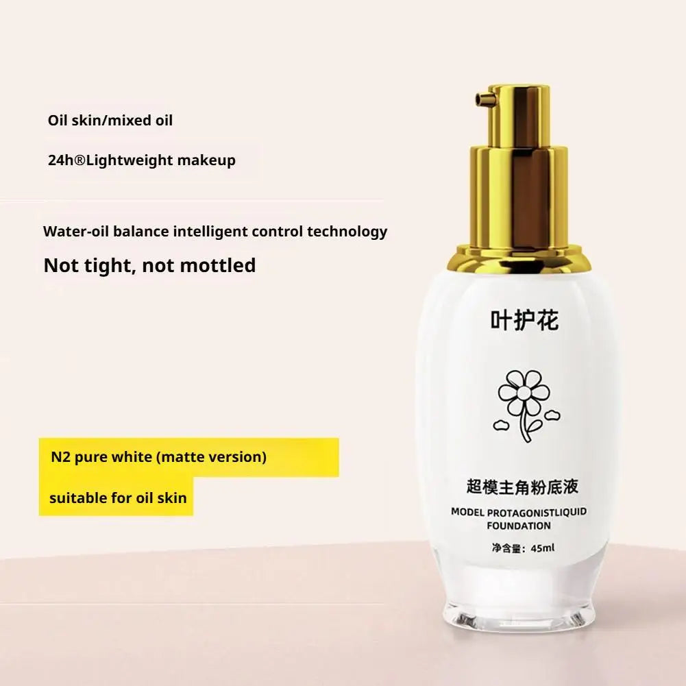 Pure White Liquid Foundation Goth Cream Concealer Cosplay Clown Qme