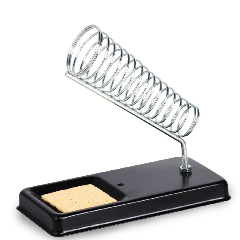 Portable Soldering Iron Stand Holder Tin Welding Cleaning Sponge Qme