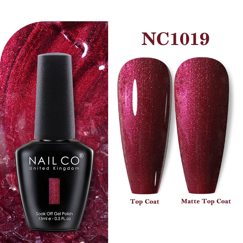 NAILCO Rubber Base Gel Polish Milky Pink Jelly White Beige 6Colors