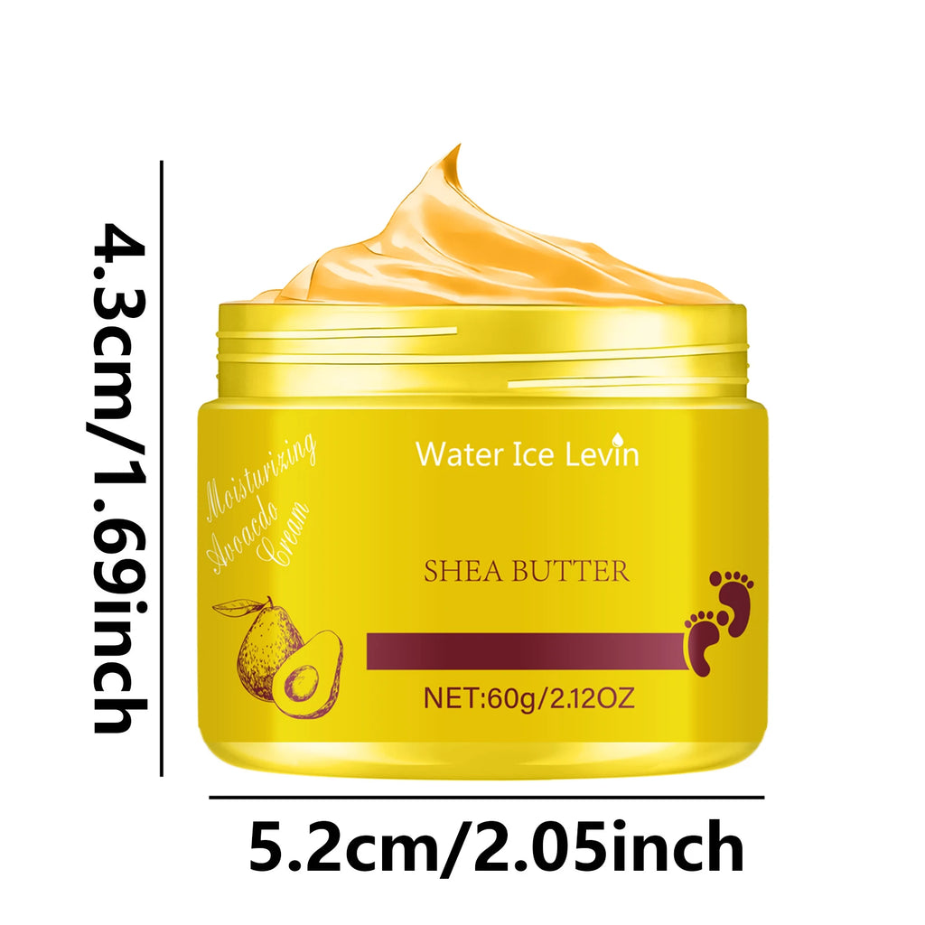 Water Ice Levin Shrando Pure Shea Butter 60g | Intense Moisture Lock | Skin Repair & Nourishment for All-Day Softness Qme