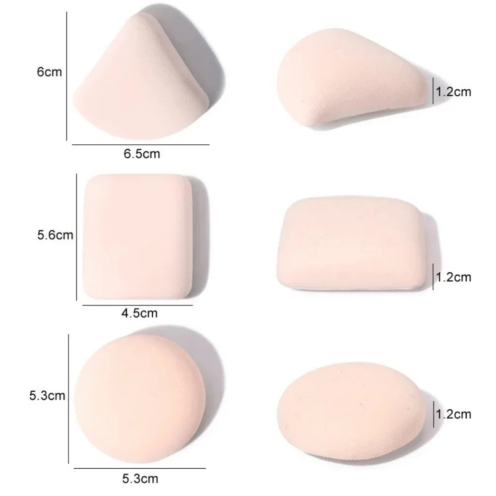 3Pcs Soft Cute Makeup Puff Set Dry Wet Combined Cosmetic Sponge Cushion Puff Foundation Cream Blender Makeup Tools Accessories Qme