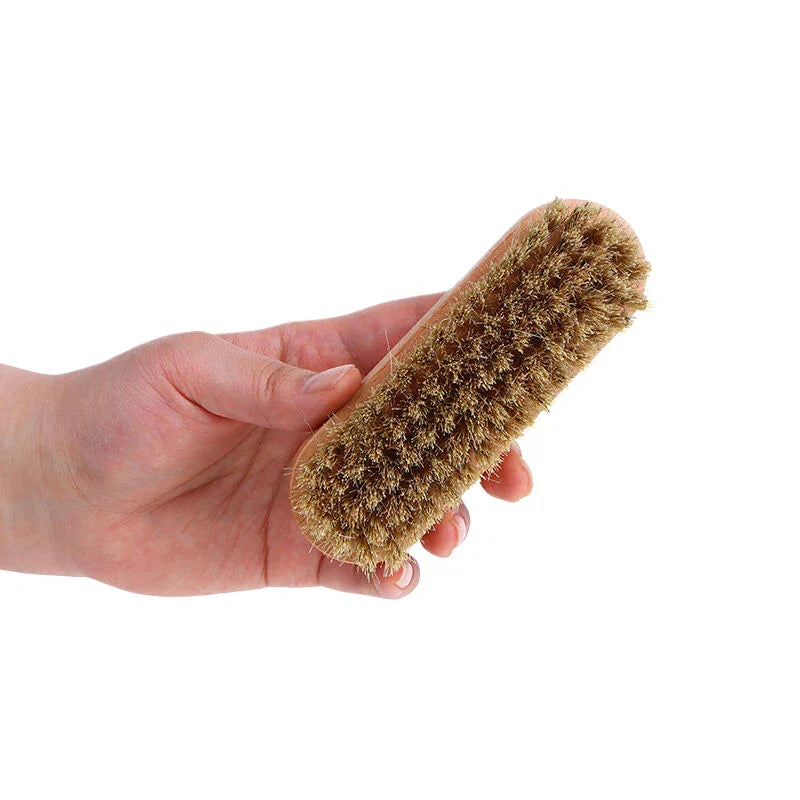 Polishing And Cleaning Brush Horse Hair Wood Brush Leather Shoe Care And Cleaning Shoe Brush Qme