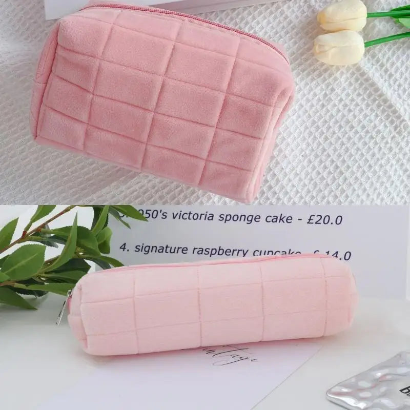 1 Large Capacity Fluffy Bag Girls School Creative Plush Pillow Pencil Qme A8