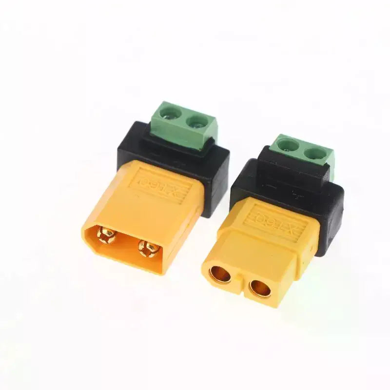 XT60 Male Female To 2Pin Terminal Adapter Solderless Charging Connector For UAV Balance Charger Solar Panel Model Devices Qme