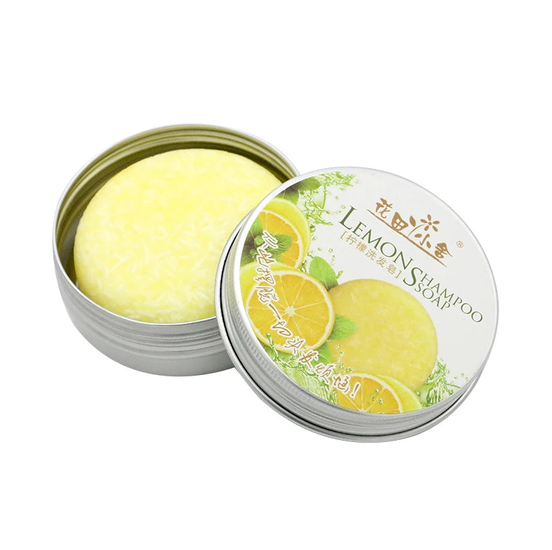 12 Colors 55g Handmade Hair Shampoo Soap Cold Processed Cinnamon Ginger Shampoo Bar 100% Pure Hair Shampoos Hair Care Tool 40 Qme lemon 11 China Mainland