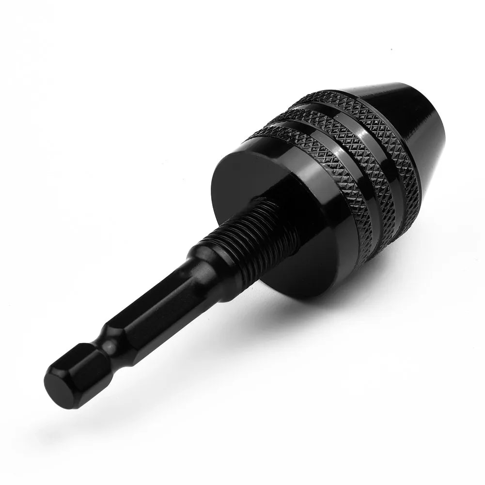 1/4" Keyless Drill Chuck Conversion 0.3-3.4mm 0.3-6.5mm 0.8-8mm Hex Shank Adapter Drill Bit Quick Change Driver Converter Qme