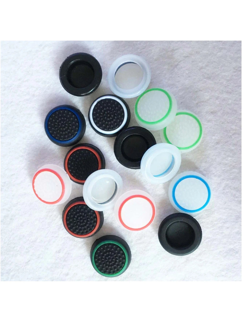 Dual-color silicone ThumbStick Grip Cap Cover For Playstation 5 PS5 PS4 Slim/Pro Xbox Series x/s Game Controller thumb grip cap Qme