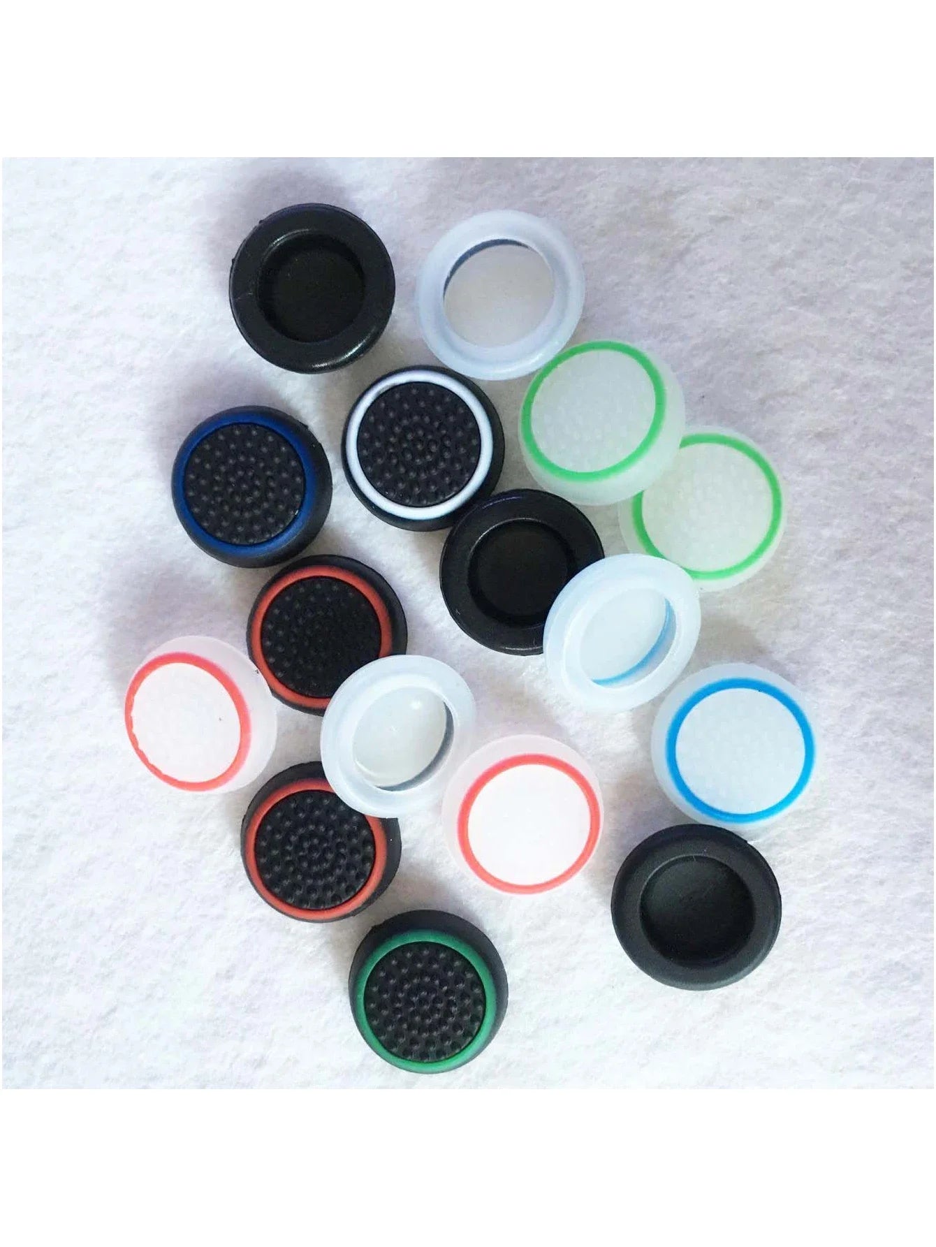 Dual-color silicone ThumbStick Grip Cap Cover For Playstation 5 PS5 PS4 Slim/Pro Xbox Series x/s Game Controller thumb grip cap Qme