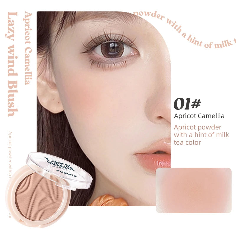 Single-color Matte Contour Blush Energizing Brightening Skin Tone Qme 01
