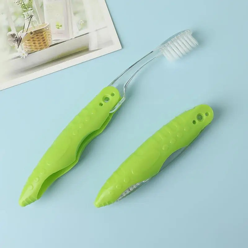 Travel Folding Toothbrush Portable Multi Collapsable Brush Trip Daily Qme