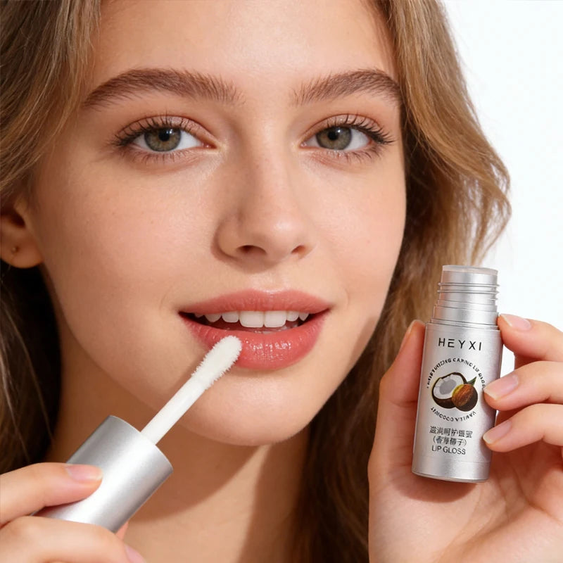 Vanilla Coconut Flavored Moisturizing Caring Lip Gloss Suitable All Qme