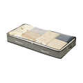 Foldable Underbed Storage Bags Closet Organizers Bins Bed Bottom Bag Qme grey
