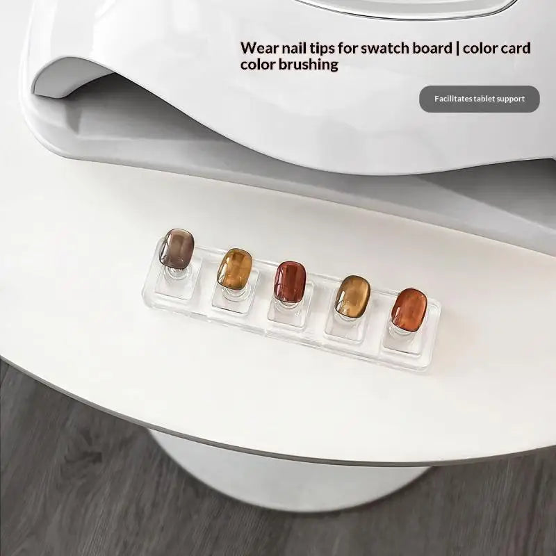 Non-magnetic Nail Display Acrylic Stand Tips Holder Practice Qme