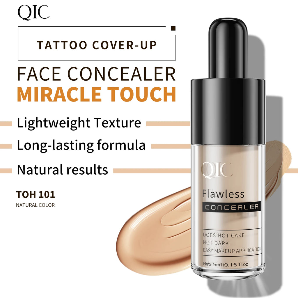 Full Coverage Hydrating Concealer Covers Blemishes Dark Circles Freckles Long Lasting Brightening Eye Contour Cream Qme