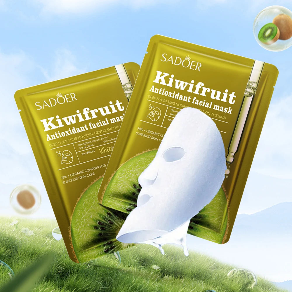 Kiwi Fruit Moisturizing Facial Mask Take Care Skin Autumn Winter Mild Qme