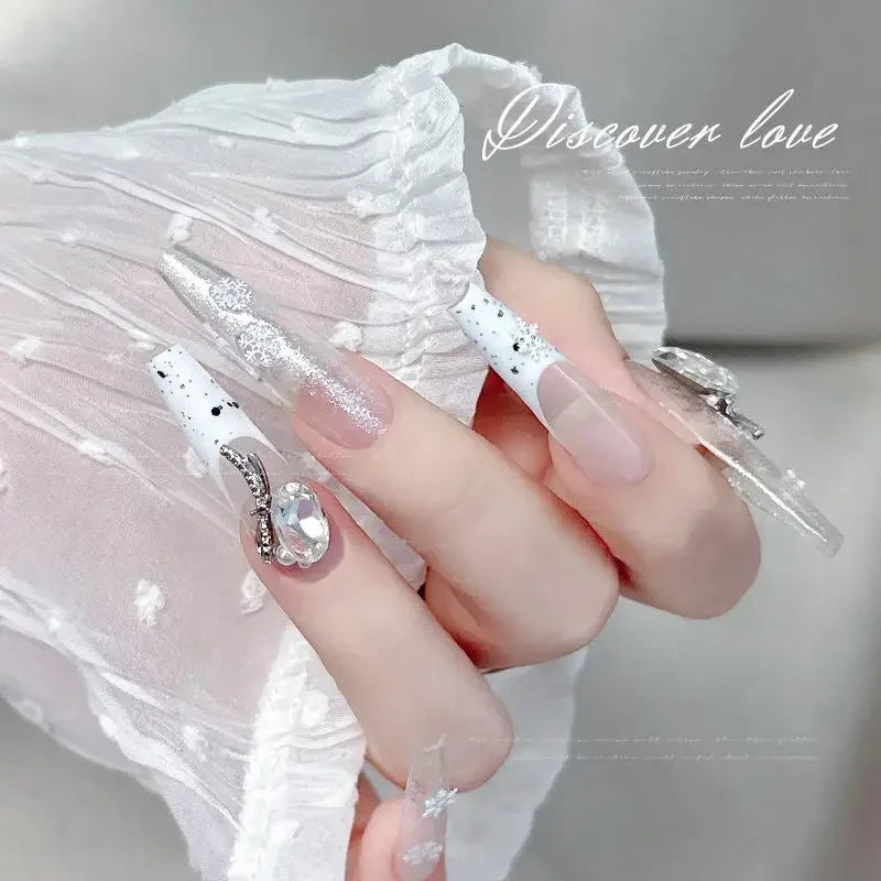 Snowflakes Winter Nail Sequins Sparkling Christmas Flakes Spangles Qme