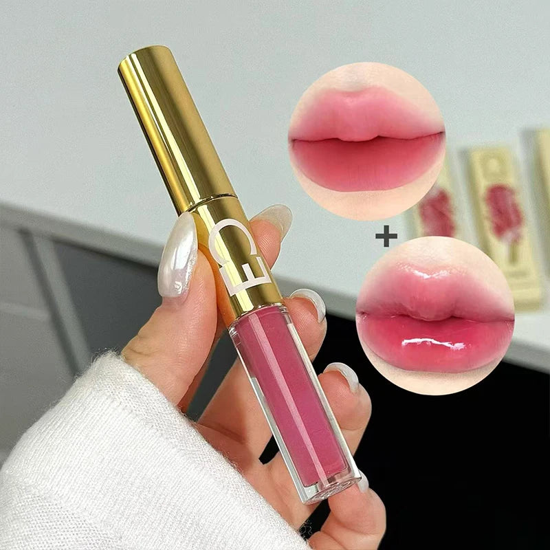 CACE Double End Lip Glaze Full Gloss Mirror Matte Velvet Long Term Qme