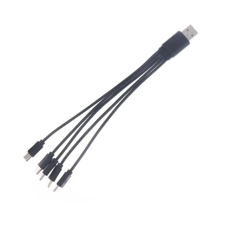 1 USB Type-c Splitter Adapter Cable 2 3 4 5 Port C Multiple Charging Qme 1 to 5 1PCS