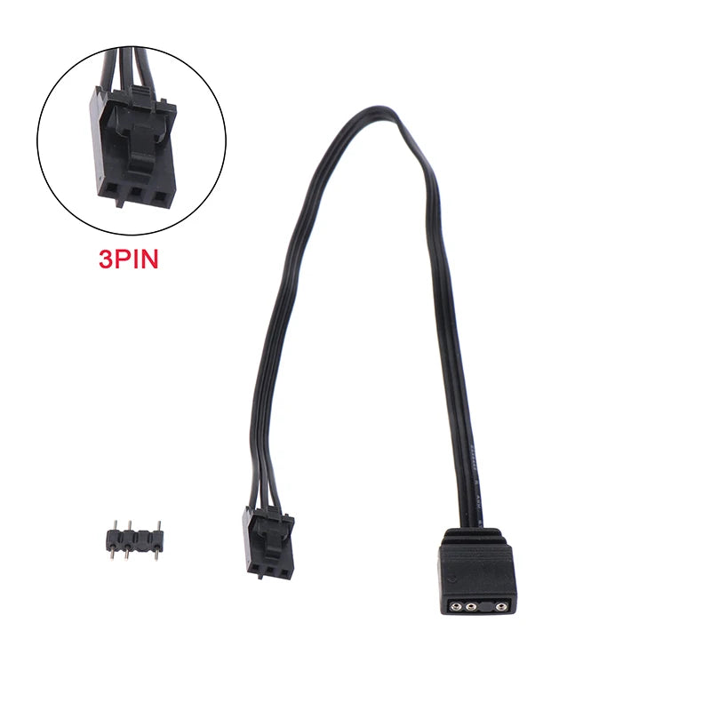 Adapter Cable Corsair RGB Standard ARGB 4Pin 3Pin Connector Pirate Qme 3pin