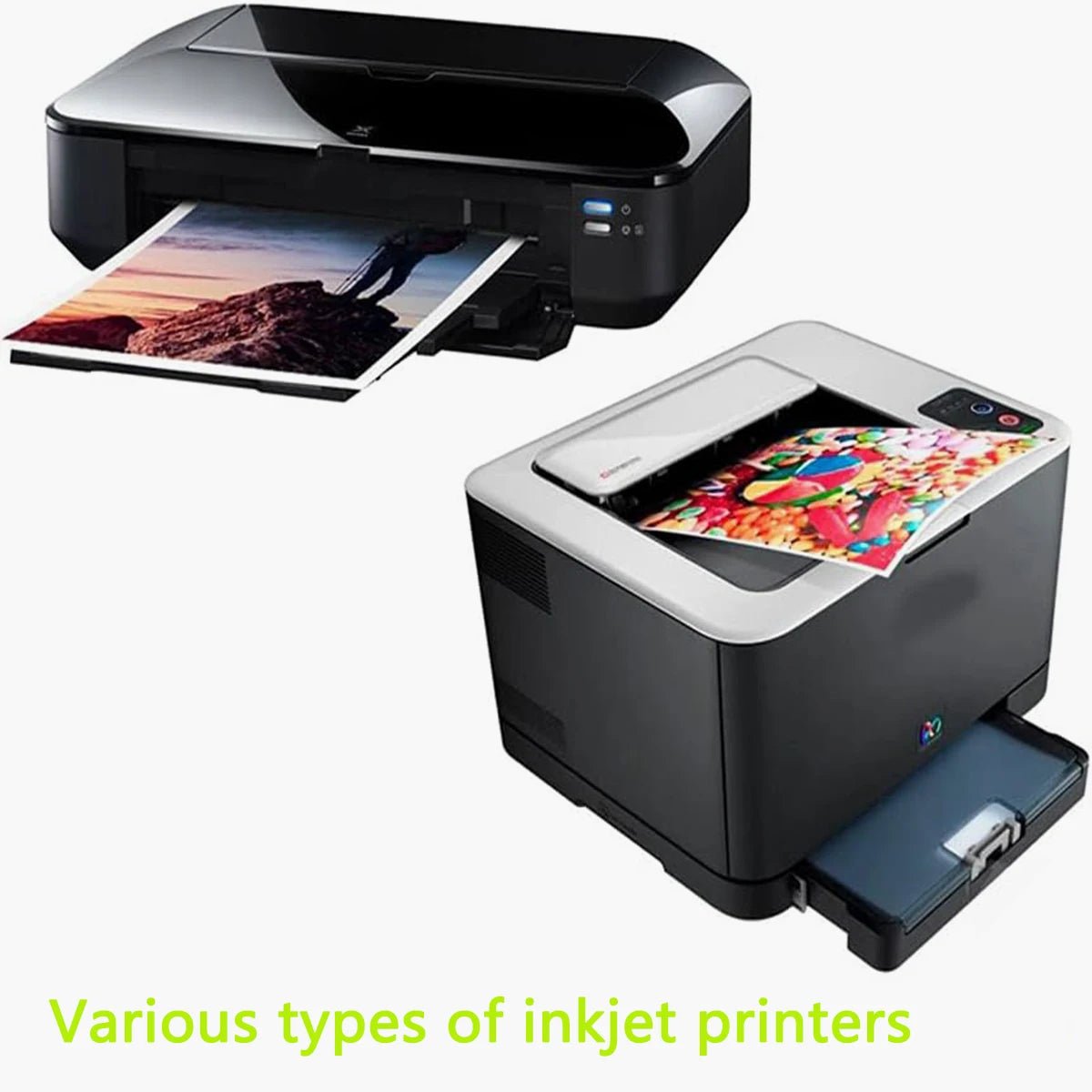 A4Matte Photo Paper, 8.27x11.69in Inkjet Photo Printer Paper, Picture Paper for Photos, Calendars, Brochures, Cards, Menus200gsm Qme