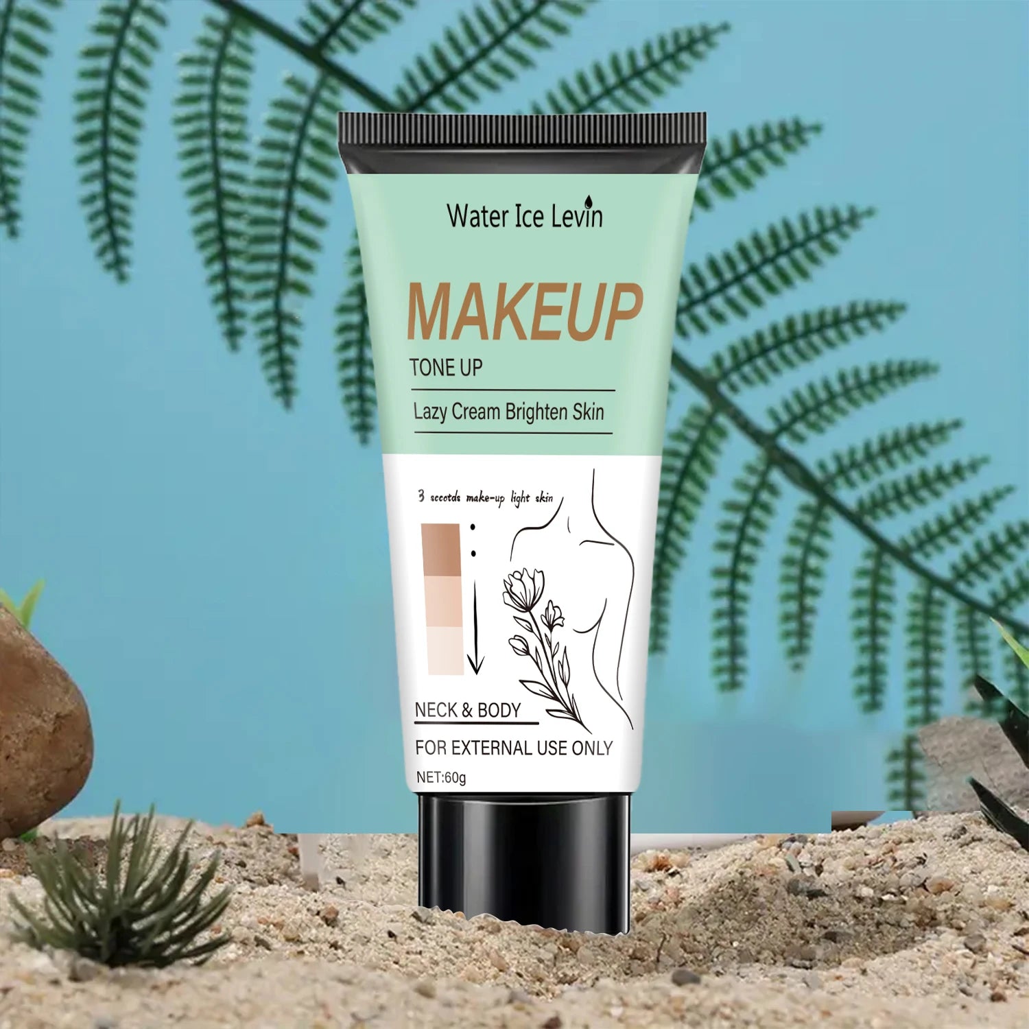 Face and Body Brightening Cream - Toning Cream, Facial and Body Makeup, Suitable for Face, Neck, Armpits, Joints and Other Areas, with a Gentle Texture That Brightens and Moisturizes Simultaneously Qme