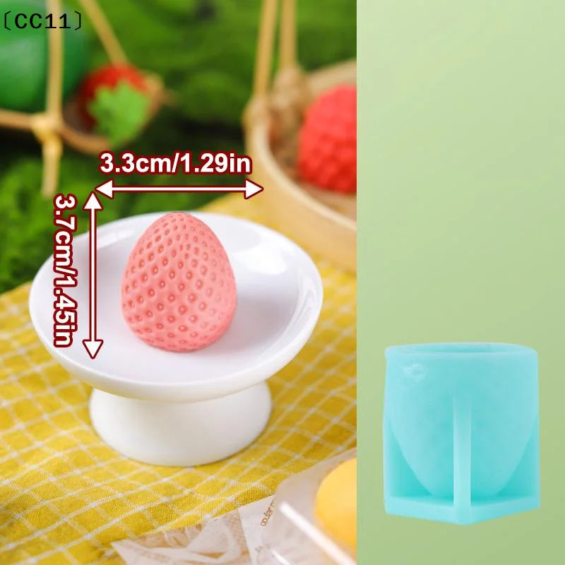 Cake Mold Ice Cream Mousse Desserts Decorating Tools 3D Fruit Shape Qme