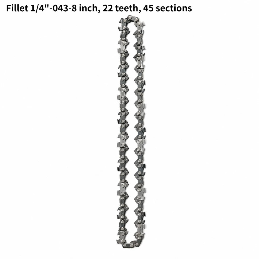 Portable Electric Chainsaw Accessory 6 Inch 1/4" Pitch 37 Drive Link Saw Chain Sturdy Replacement Part for Wood Cutting Tools Qme