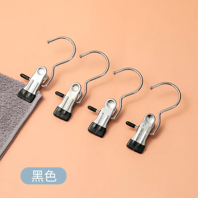 Multi Functional Metal Pants Hangers With Anti Slip Clips Space Saving Closet Organizer For Jeans Skirts Trousers Storage Qme