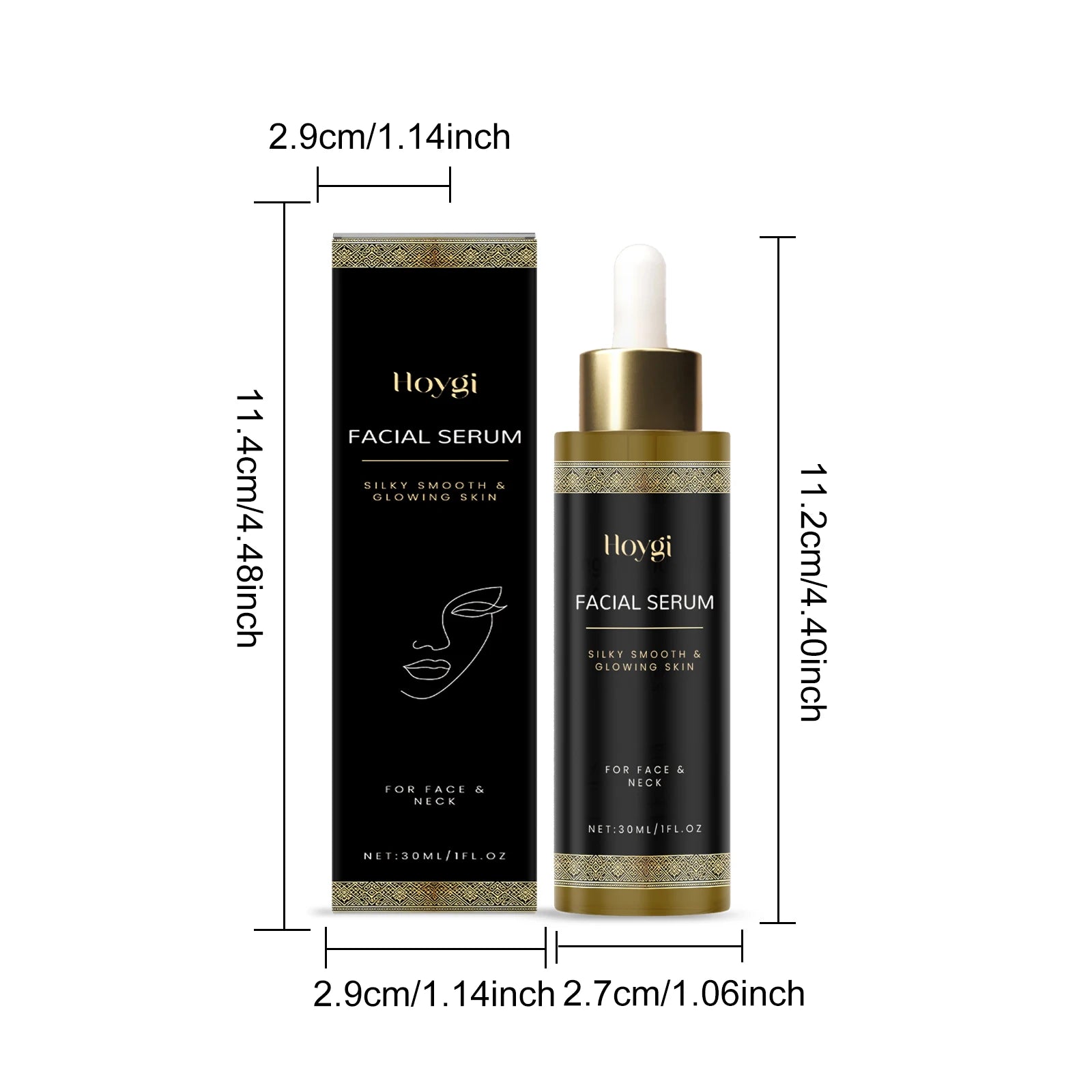 Tightening Facial Serum Moisturizing Anti-Wrinkle Brightening Face Essence Natural Rejuvenating Even Skin Tone Soft Elastic Skin Qme