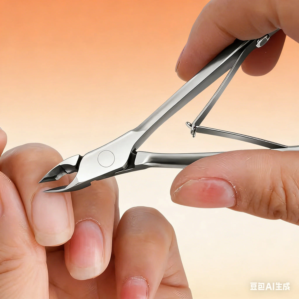 Professional Cuticle Scissors Dead Light Beige Old Precision Manicure Qme