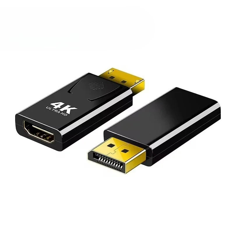 10pcs Display Port DP to HDMI-Compatible HDTV Adapter Video Audio PC Laptop 4K DP DisplayPort to HDMI-Compatible Adapter Qme