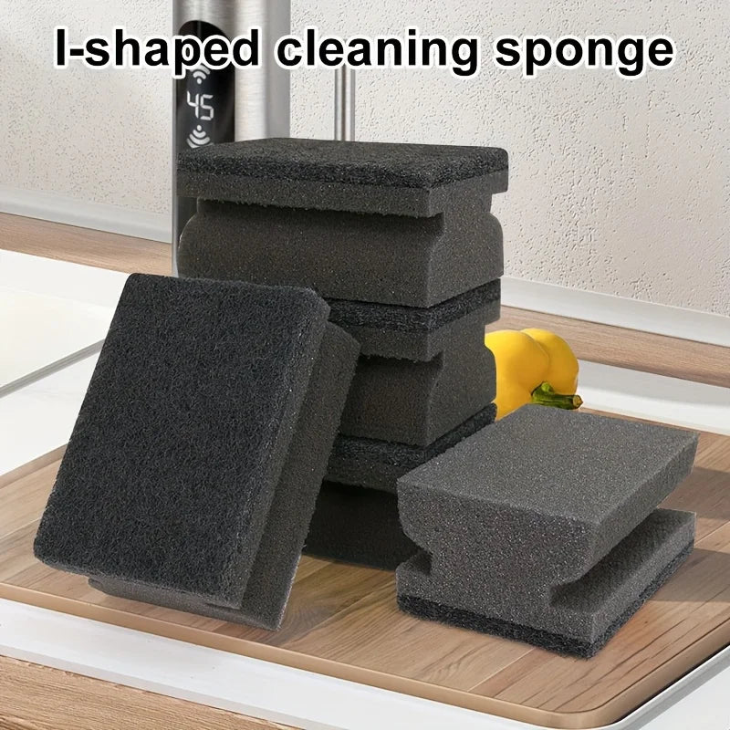 12pcs Black Kitchen Workman Sponge Cleaning, Enhanced Thick Design, Durable, Highly Absorbent, Strong Cleaning Tool Qme